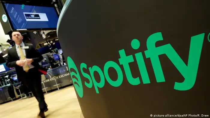 USA Spotify Börsengang in New York (picture-alliance/dpa/AP Photo/R. Drew)