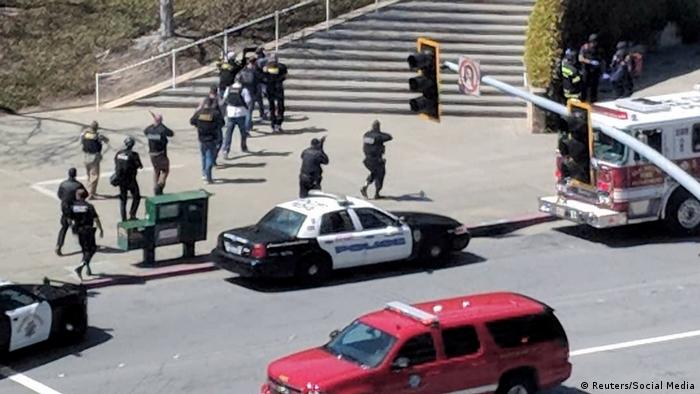 USA - Polizei-Einsatz wegen Schüssen bei YouTube-Zentrale in den USA (Reuters/Social Media)