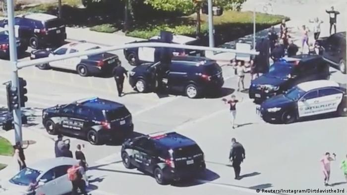 USA - Polizei-Einsatz wegen Schüssen bei der YouTube-Zentrale (Reuters/Instagram/Dirtdavisthe3rd)