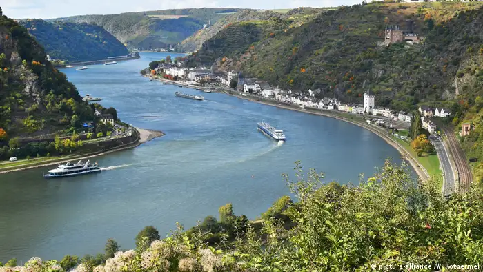 The view on the Rhine river 