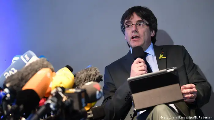 Deutschland PK Carles Puigdemont in Berlin (picture-alliance/dpa/B. Pedersen)
