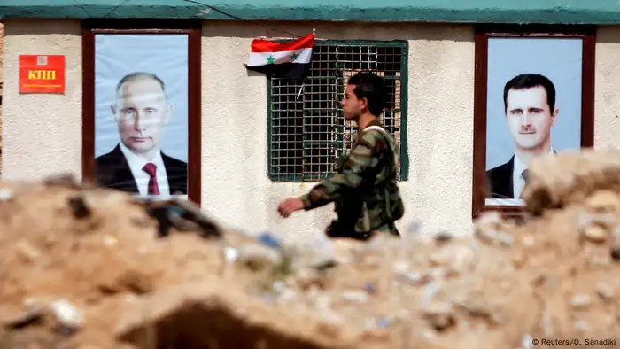Syrien Ost-Ghouta Putin Assad Wandbilder
