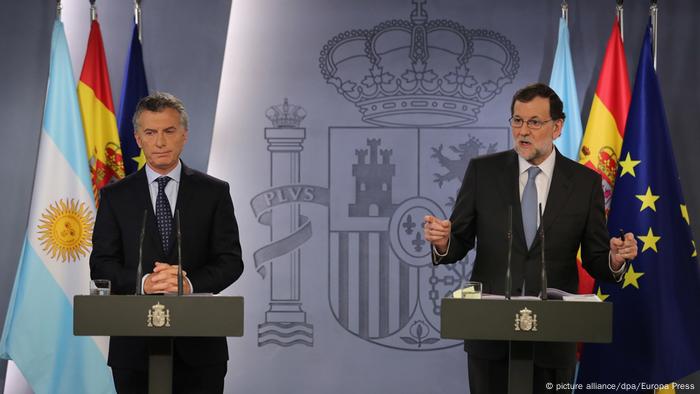 Spanien - Argentinien - Mariano Rajoy und Mauricio Macri (picture alliance/dpa/Europa Press)