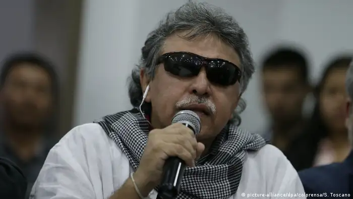 Kolumbien Seusis Pausias Hernández Solarte alias Jesus Santrich in Bogota (picture-alliance/dpa/colprensa/S. Toscano)