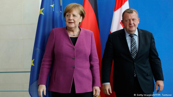 Ангела Меркель и Ларс Лёкке Расмуссен