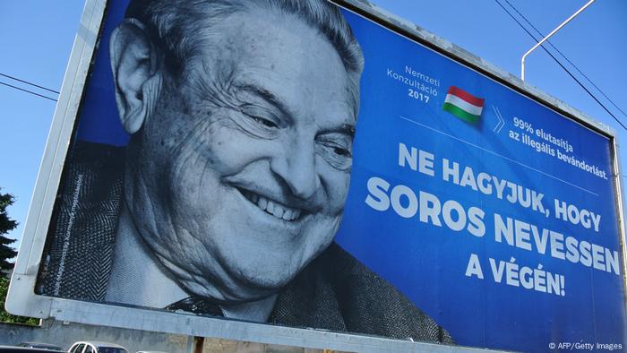 Não deixemos Soros rir por último, diz slogan em outdoors na Hungria