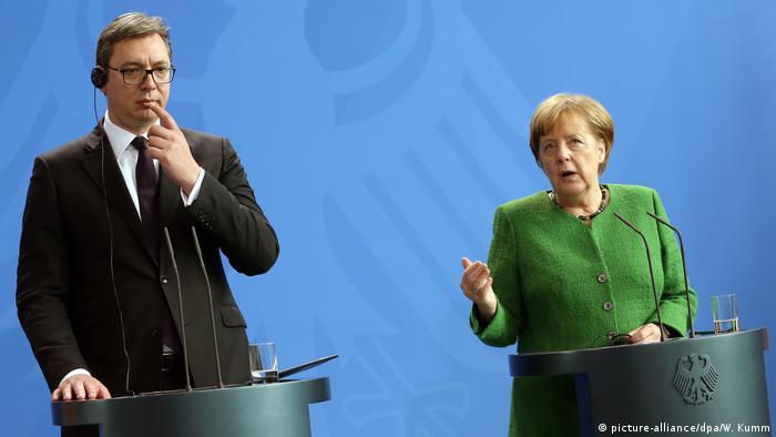 Berlin Angela Merkel empfängt Aleksandar Vucic