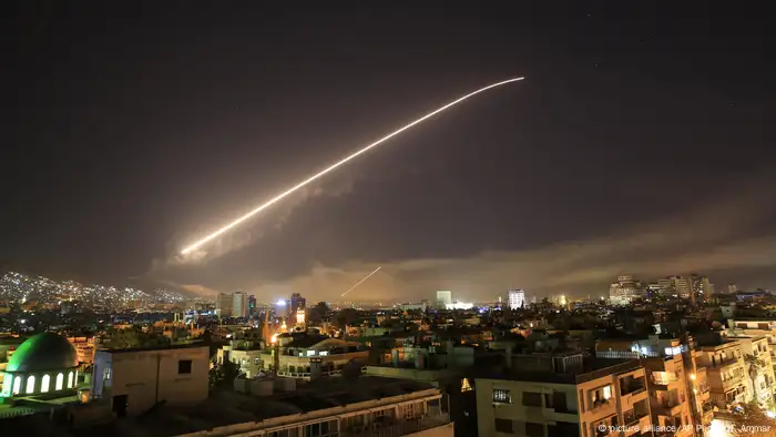 Ракетный удар по Сирии