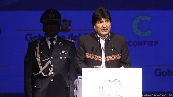 Peru Amerika-Gipfel in Lima - Evo Morales (picture-alliance/Xinhua/dpa/X. Rui)