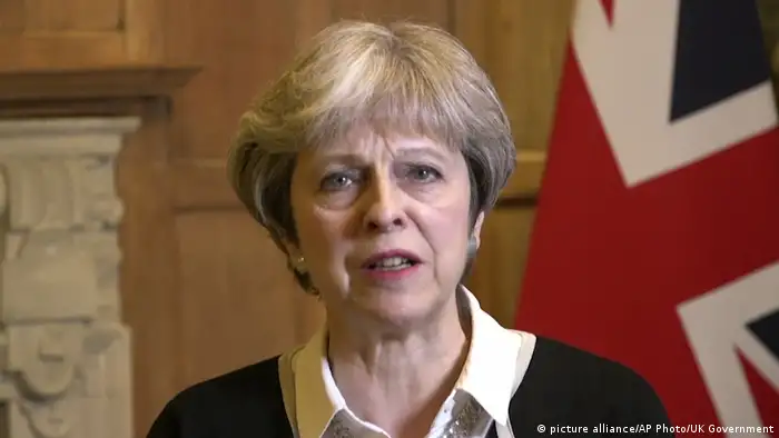 Syrien - Militärschlag - Theresa May (picture alliance/AP Photo/UK Government)