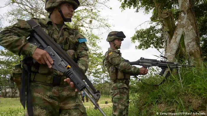 Kolumbien - Ecuador Gemeinsame Militäraktion wegen getöteter Journalisten (Getty Images/AFP/Raul Arboleda)