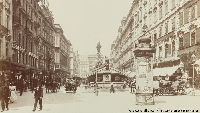 Der Graben gegen Naglergasse und Kohlmarkt. Wien Innere Stadt. Um 1900. Photographie.