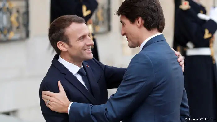 Frankreich Macron und Trudeau sind Freunde (Reuters/C. Platiau)