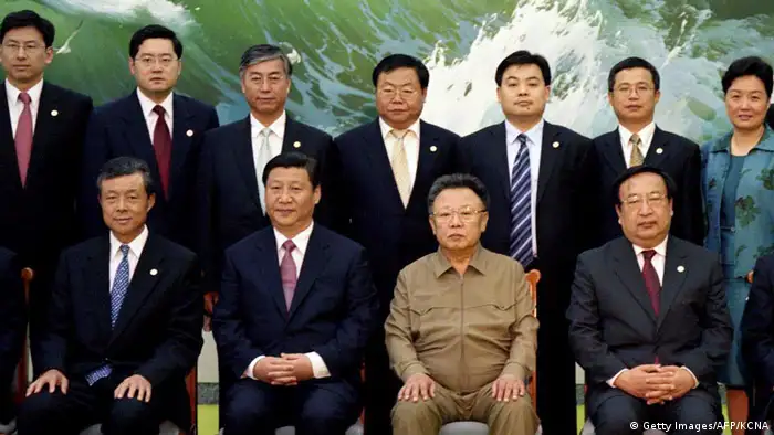 
Nordkorea Besuch Xi Jinping und Kim Jong Il in 2008 (Getty Images/AFP/KCNA)