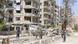 Bombed-out buildings in Douma Bombed-out buildings in Douma