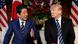 U.S. President Donald Trump listens to Japan’s Prime Minister Shinzo Abe U.S. President Donald Trump listens to Japan’s Prime Minister Shinzo Abe