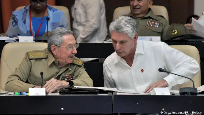 Kuba Raúl Castro und Miguel Díaz-Canel