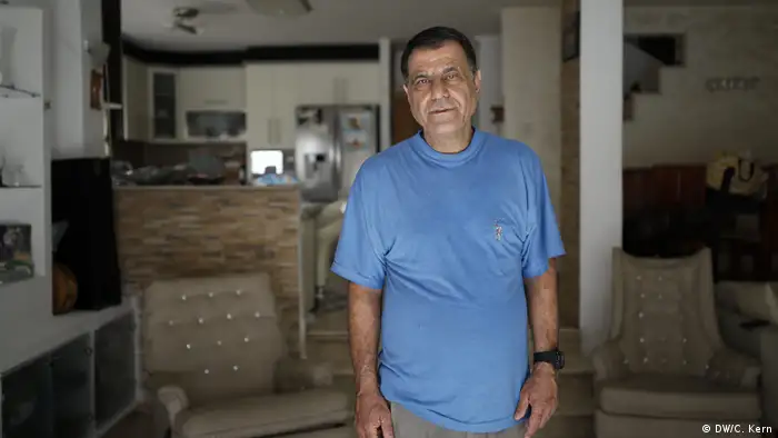 Portrait of Neri Ureli, 60, in his home in the Israeli settlement of Maale Adumim.