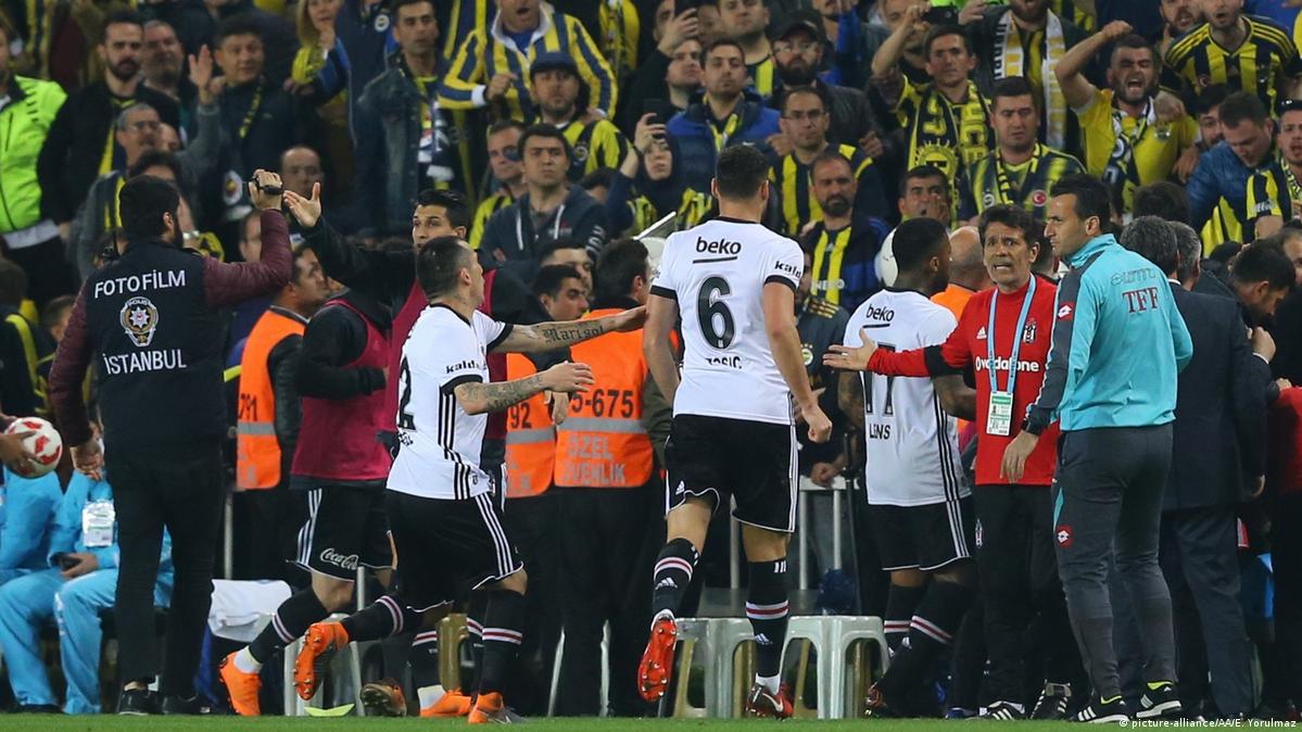 It took 16 minutes for Besiktas to go down to ten men