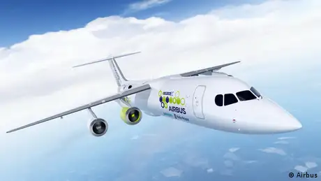 Umweltfreundliches Fliegen mit Elektroflugzeuge, Beispiel e-FanX (Airbus)