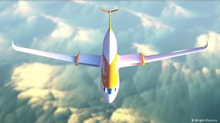Umweltfreundliches Fliegen mit Elektroflugzeuge, Beispiel Easyjet Wright Electric