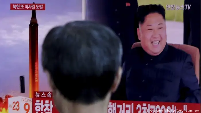 Südkorea TV Nordkorea Raketentest Kim Jong Un