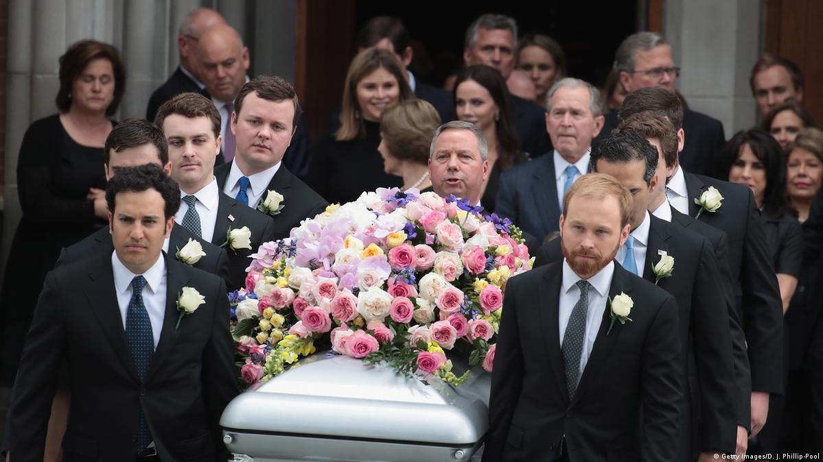 Barbara Bush remembered at funeral in Houston