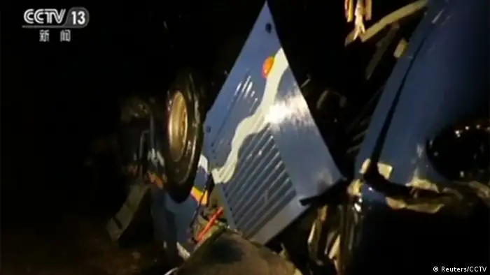 Nordkorea Busunfall (Reuters/CCTV)