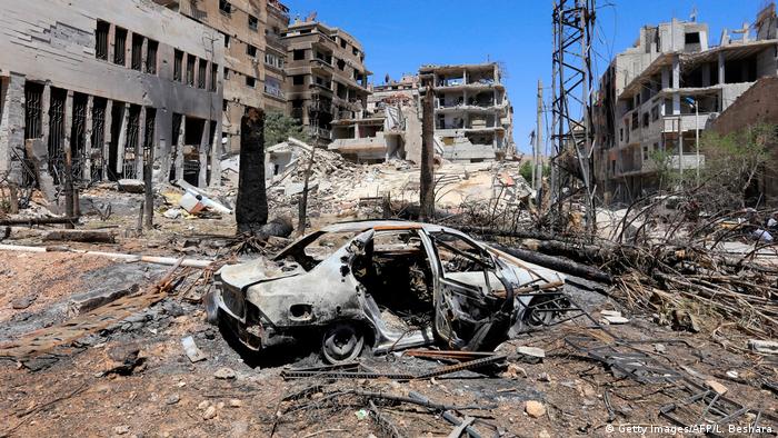 Destruction in Douma