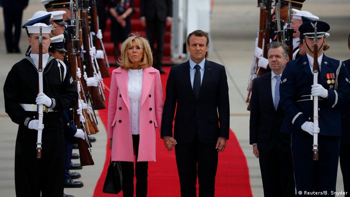 USA Besuch Präsident Macron und seine Frau (Reuters/B. Snyder)