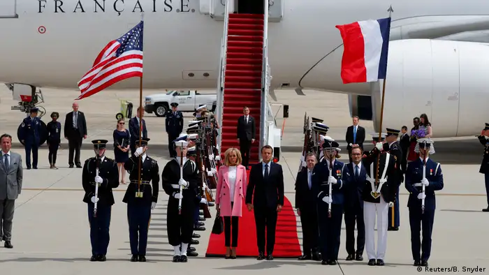 USA Besuch Präsident Macron und seine Frau (Reuters/B. Snyder)
