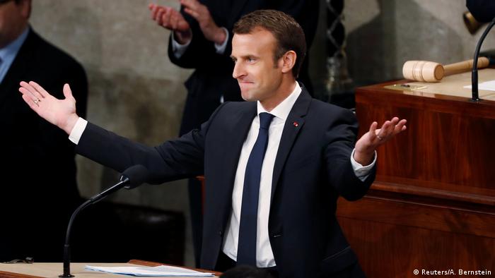 USA Capitol Hill in Washington | Emmanuel Macron, Präsident Frankreich (Reuters/A. Bernstein)