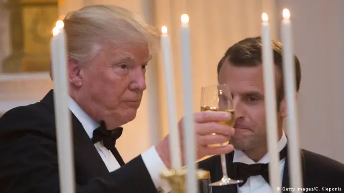 USA Washington - Donald Trump trifft Emmanuel Macron - Gala (Getty Images/C. Kleponis)