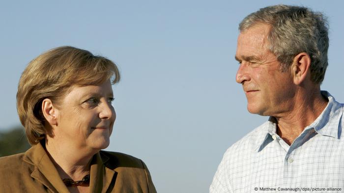 Merkel zu Besuch auf George W. Bushs Ranch in Texas