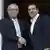 AB Komisyonu Başkanı Juncker (sol) ile Yunanistan Başbakanı Tsipras Perşembe günü Atina'da biraraya geldi. 