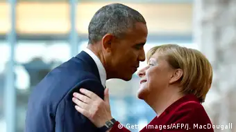 Bundeskanzlerin Merkel mit scheidendem US-Präsident Obama