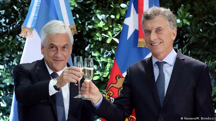 Argentinien Sebastian Piñera und Mauricio Macri (Reuters/M. Brindicci)