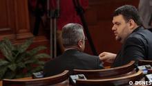 Bulgarische Politiker Yordan Tzonev und Deljan Peevski 