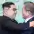 O líder norte-coreano, Kim Jong-un, e o presidente sul-coreano, Moon Jae-in
