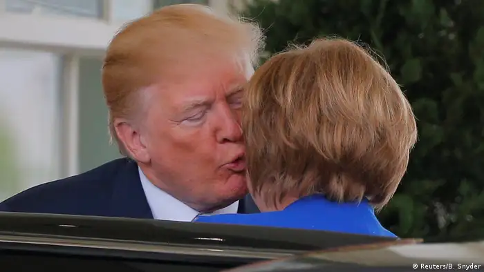 USA Washington | Präsident Donald Trump & Angela Merkel, Bundeskanzlerin (Reuters/B. Snyder)