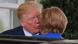 Trump kisses Merkel on the cheek Trump kisses Merkel on the cheek