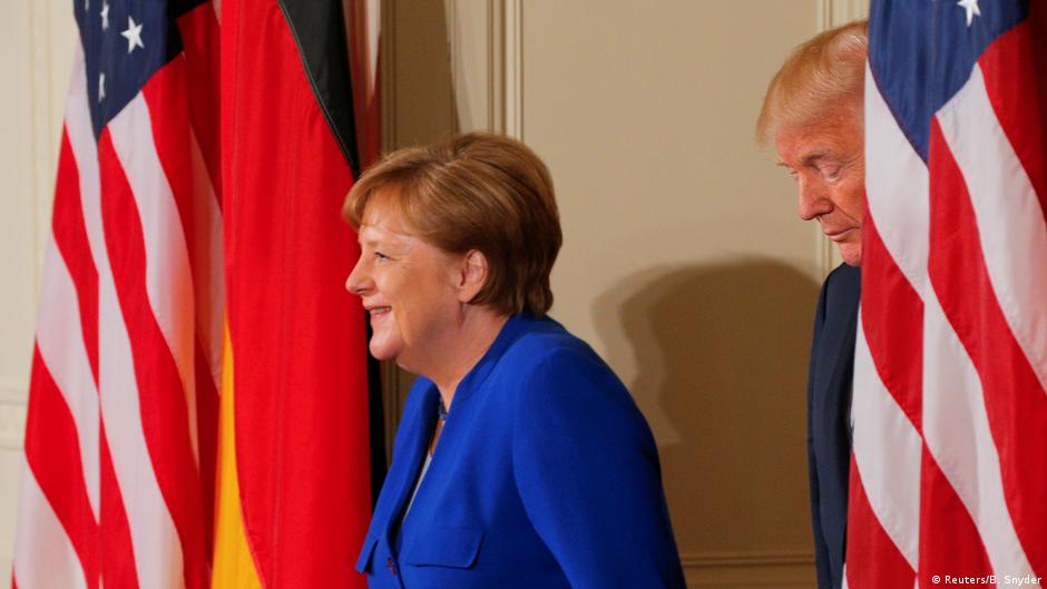 Angela Merkel i Donald Tramp u aprilu 2018. u Vašingtonu