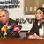 И.о. министра юстиции Армении Давид Арутюнян и вице-спикер Национального собрания Армении Арпине Ованнисян