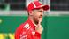 Sebastian Vettel celebrates pole with his trademark index-finger "number 1" gesture. Sebastian Vettel celebrates pole with his trademark index-finger "number 1" gesture.