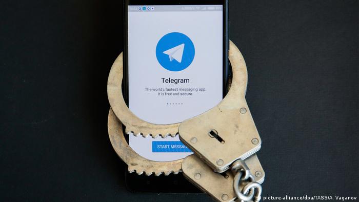 Symbolbild Telegram Messenger blockiert