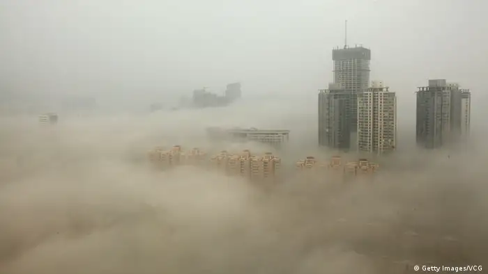 China Lianyungang Smog Luftverschmutzung