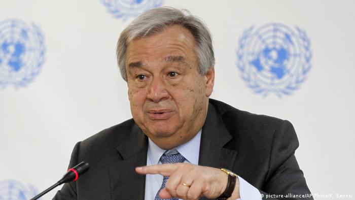 UN Generalsekretär Antonio Guterres (picture-alliance/AP Photo/K. Senosi)