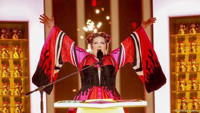 Israeli singer Netta at Eurovision 2018 rehearsals (Andres Putting)