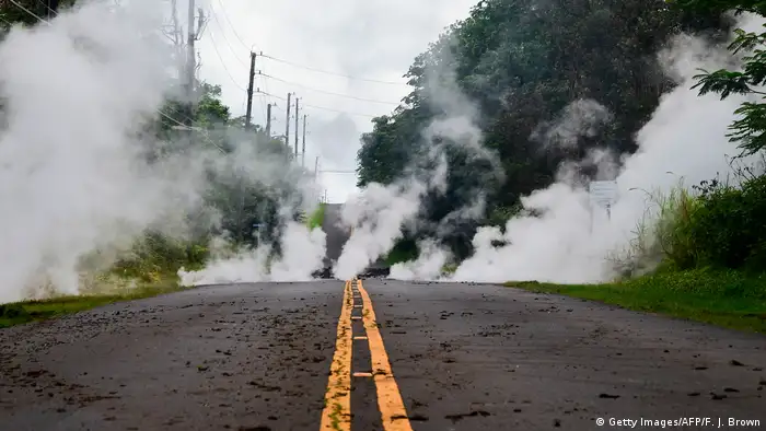 Hawaii Vulkanausbruch (Getty Images/AFP/F. J. Brown)