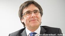 05.05.2018, Berlin: Carles Puigdemont, ehemaliger Präsident der spanischen Region Katalonien, eröffnet in einem Hotel das Treffen mit Vertretern seiner Partei Junts per Catalunya (Zusammen für Katalonien). Foto: Christophe Gateau/dpa | Verwendung weltweit